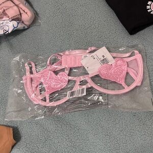 Forever 21 Pink Heart Shaped Lingerie Top